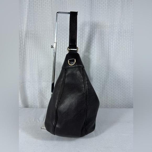 Gucci Dark Chocolate Brown Pebbled Leather Jackie Web Hobo Bag – Made in Italy - Picture 3 of 16